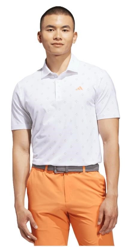 Adidas Ultimate365 Essence Print męskie polo, białe