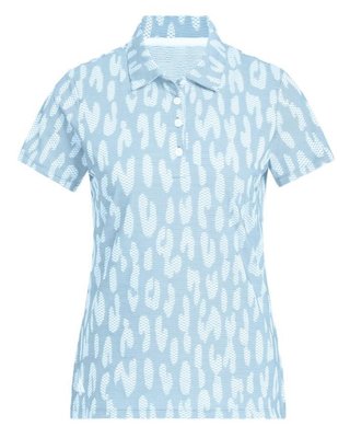 Adidas Ultimate365 Jacquard damskie polo, nieiesko/białe