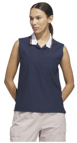 Adidas Beyond The Course Twistknit damskei polo, granatowe