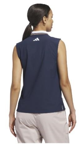 Adidas Beyond The Course Twistknit damskei polo, granatowe