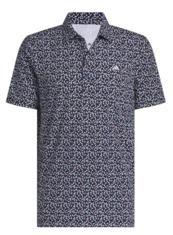Adidas Ultimate+ Print męskie polo, biało/granatowe