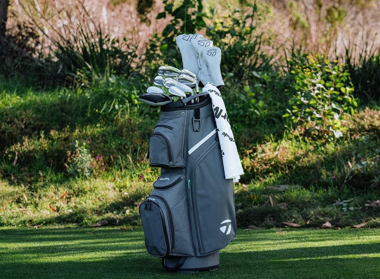 TaylorMade Cart Lite cart bag, czarno/szaro/neonowy róż