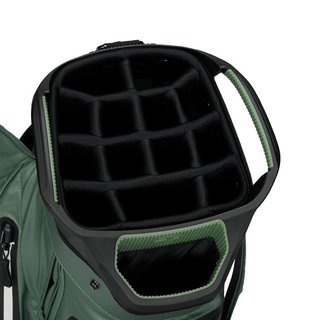 TaylorMade Storm-Dry Waterproof cart bag, heritage icon dark sage