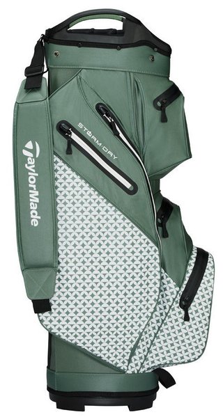 TaylorMade Storm-Dry Waterproof cart bag, heritage icon dark sage