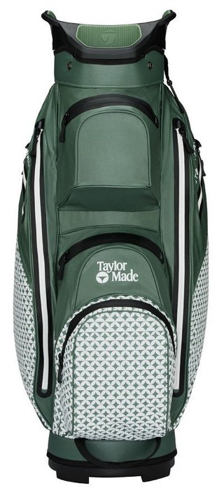 TaylorMade Storm-Dry Waterproof cart bag, heritage icon dark sage