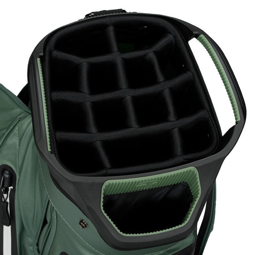 TaylorMade Storm-Dry Waterproof cart bag, heritage icon dark sage