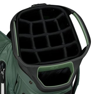 TaylorMade Storm-Dry Waterproof cart bag, heritage icon dark sage