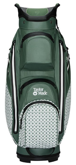TaylorMade Storm-Dry Waterproof cart bag, heritage icon dark sage