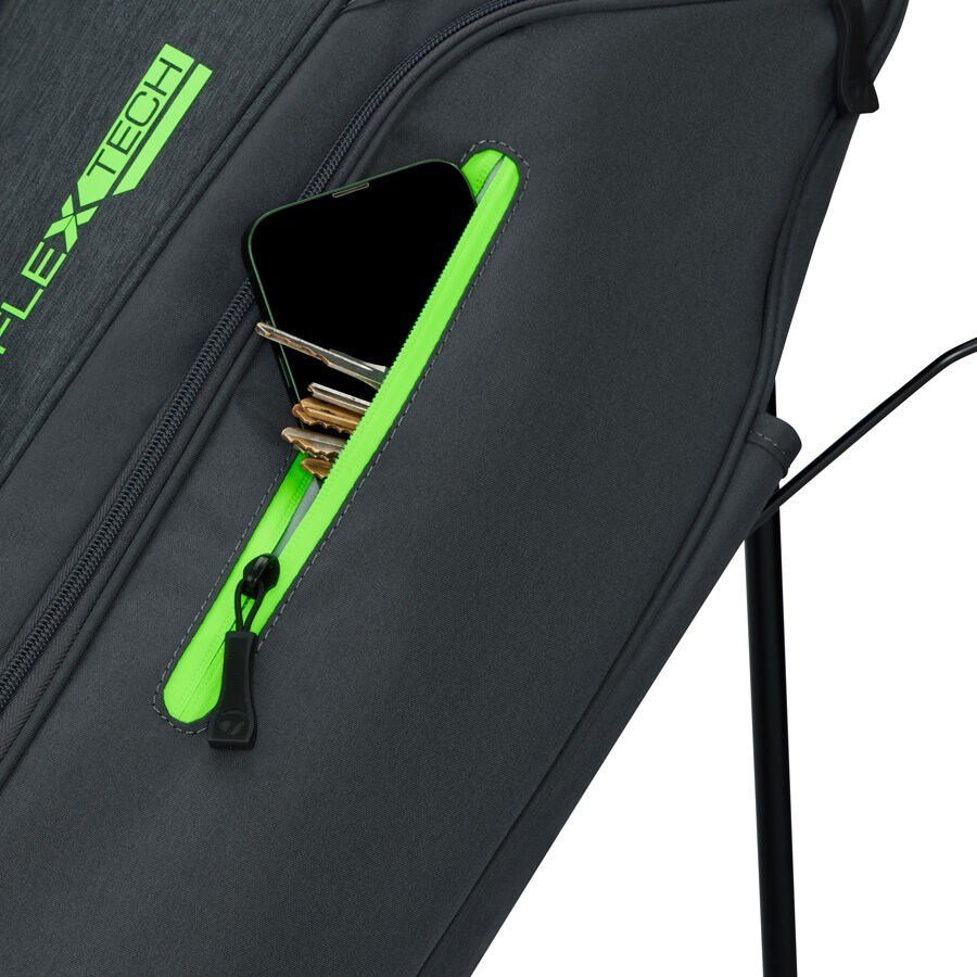 TaylorMade FlexTech stand bag, szaro/zielony neon