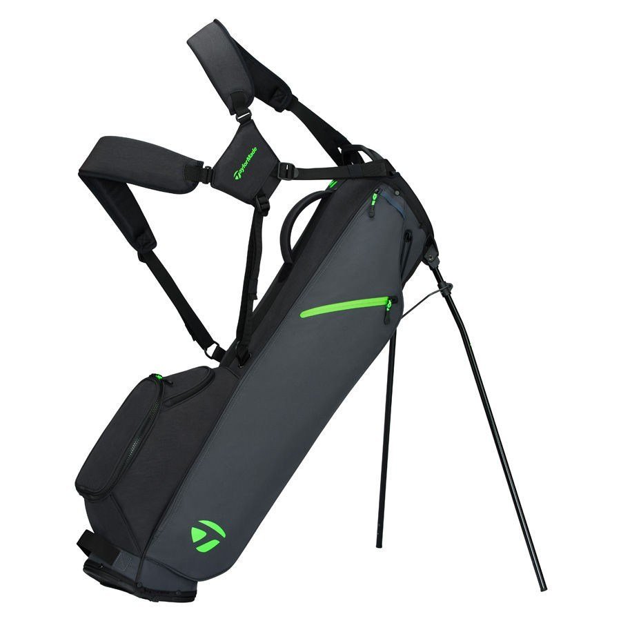 TaylorMade Flextech Carry stand bag, szaro/czarno/neonowa zieleń