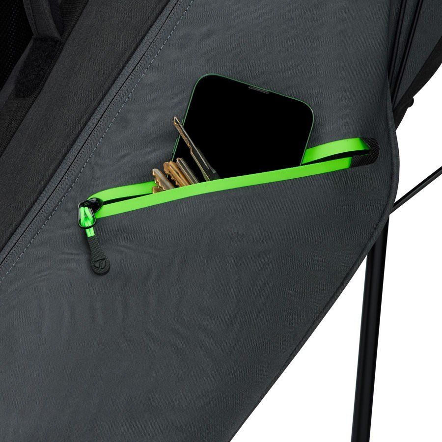 TaylorMade Flextech Carry stand bag, szaro/czarno/neonowa zieleń