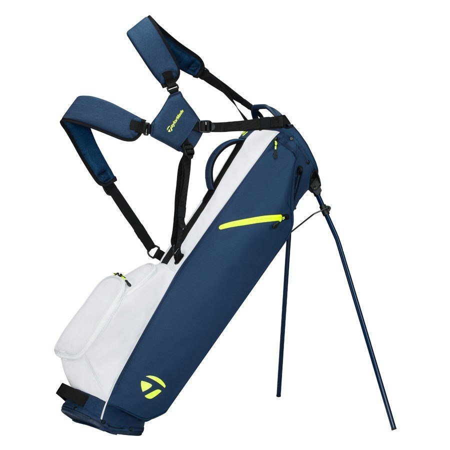 TaylorMade Flextech Carry stand bag, niebiesko/biało/limetka