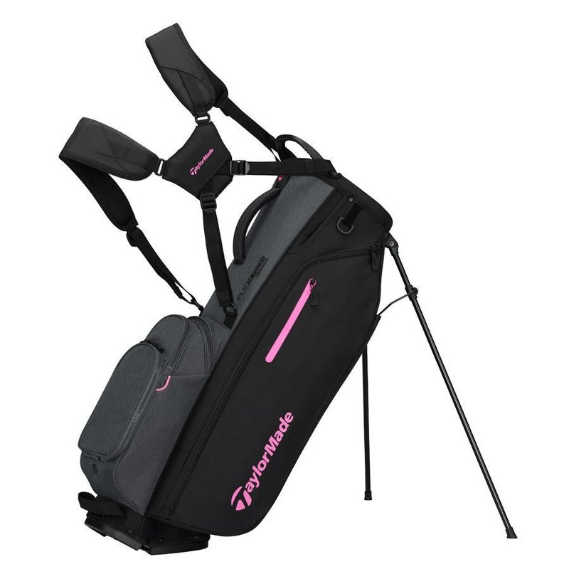 Taylormade Flextech Crossover stand bag, czarno/szaro/neonowy róż