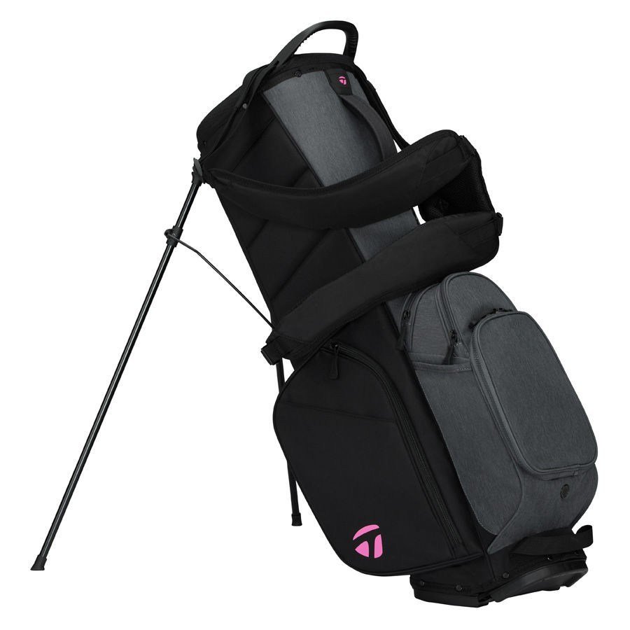 Taylormade Flextech Crossover stand bag, czarno/szaro/neonowy róż