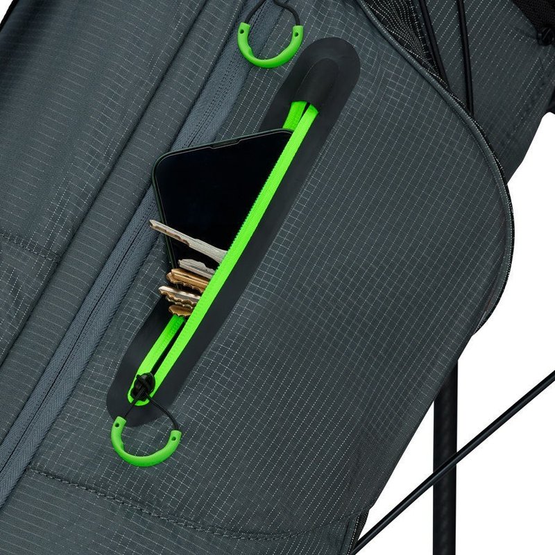 TaylorMade FlexTech Super Lite stand bag, szaro/neonowa zieleń