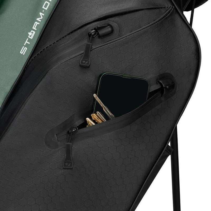 TaylorMade Storm-Dry Waterproof stand bag, black dark sage