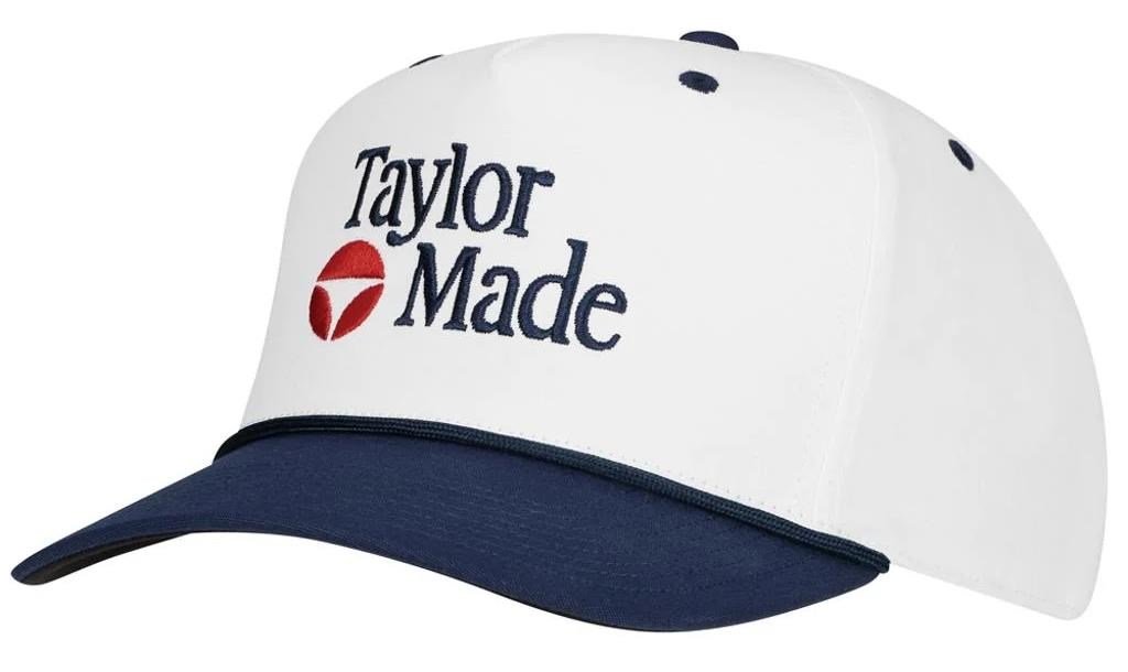 TaylorMade A-Frame Legacy męska czapka z daszkiem, biało/granatowa