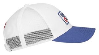 TaylorMade Radar Legacy Trucker męska czapka, biało/granatowa