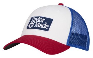 TaylorMade Radar Legacy Trucker męska czapka, czerwona/biała/niebieska