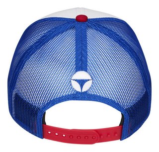 TaylorMade Radar Legacy Trucker męska czapka, czerwona/biała/niebieska