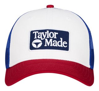 TaylorMade Radar Legacy Trucker męska czapka, czerwona/biała/niebieska