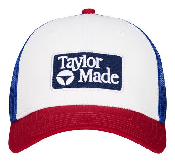 TaylorMade Radar Legacy Trucker męska czapka, czerwona/biała/niebieska