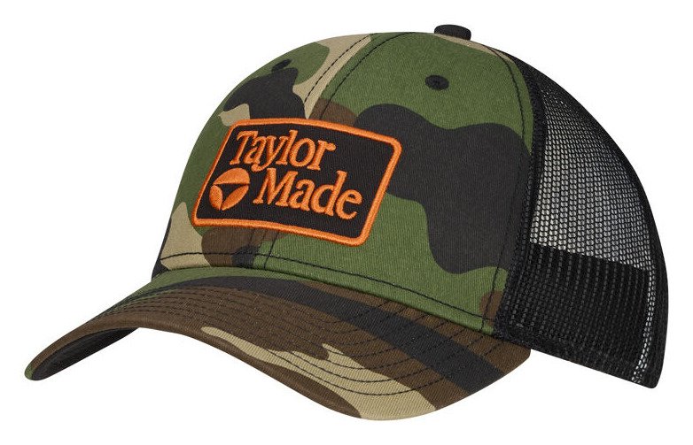 TaylorMade Radar Legacy Trucker męska czapka z daszkiem, zielona camo/czarna