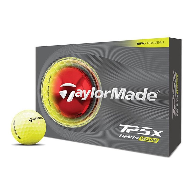 TaylorMade TP5x piłki golfowe, żółte