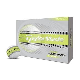 JuCad TaylorMade Tour Response Stripe piłki golfowe 2026 (12 sztuk), neonowy żółty