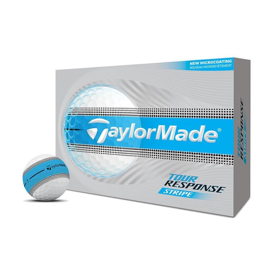 TaylorMade Tour Response Stripe Blue piłki golfowe