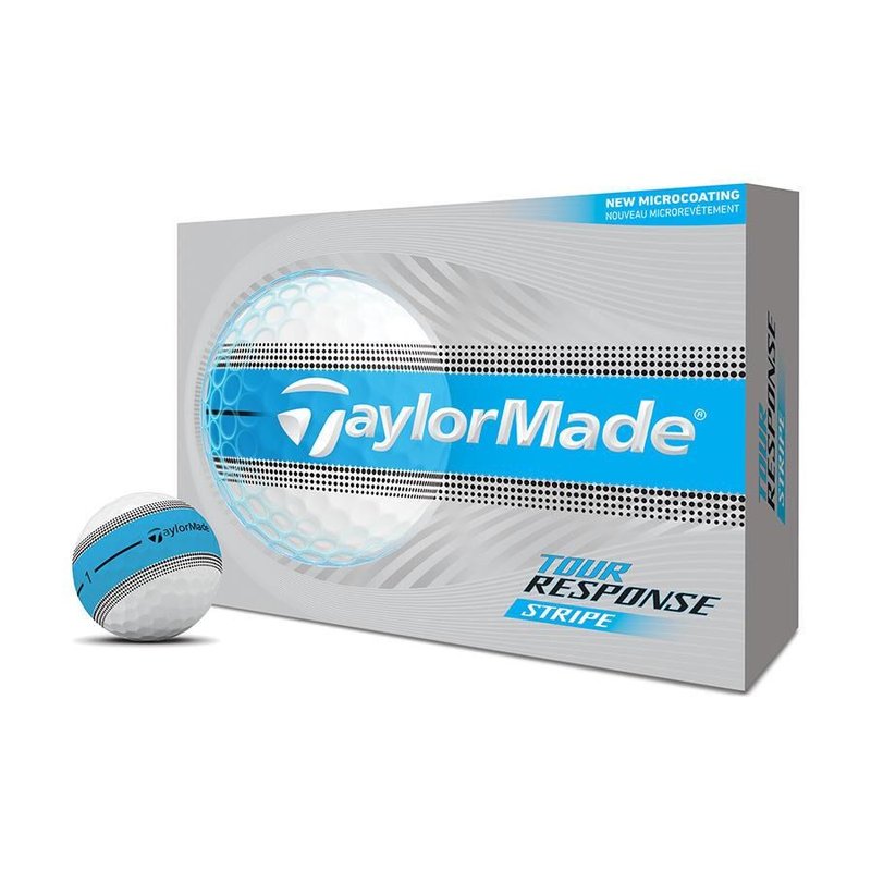 TaylorMade Tour Response Stripe Blue piłki golfowe