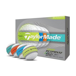 TaylorMade Tour Response Stripe Neon Multi piłki golfowe