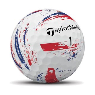 TaylorMade SpeedSoft Ink Blue/Red piłki golfowe
