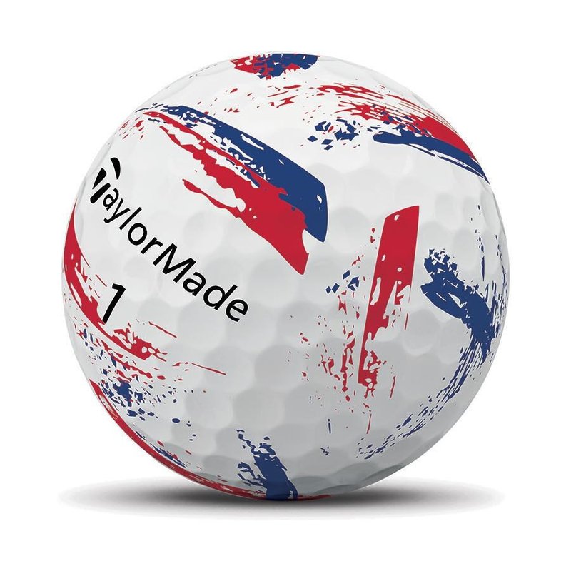 TaylorMade SpeedSoft Ink Blue/Red piłki golfowe