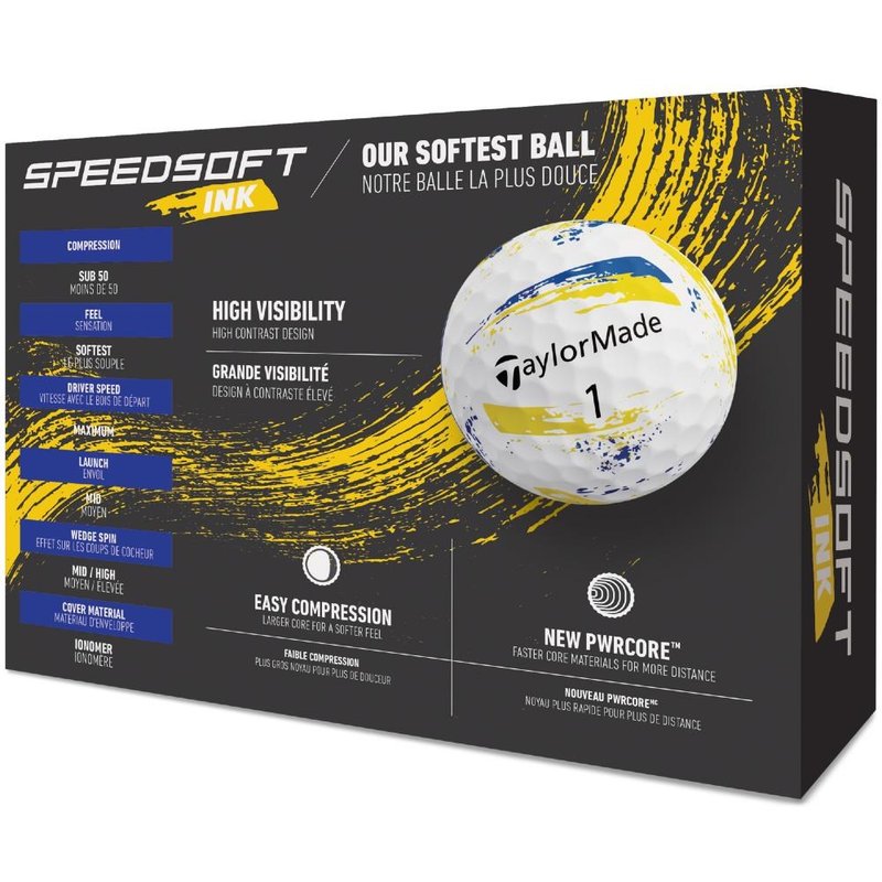 TaylorMade SpeedSoft Ink piłki golfowe