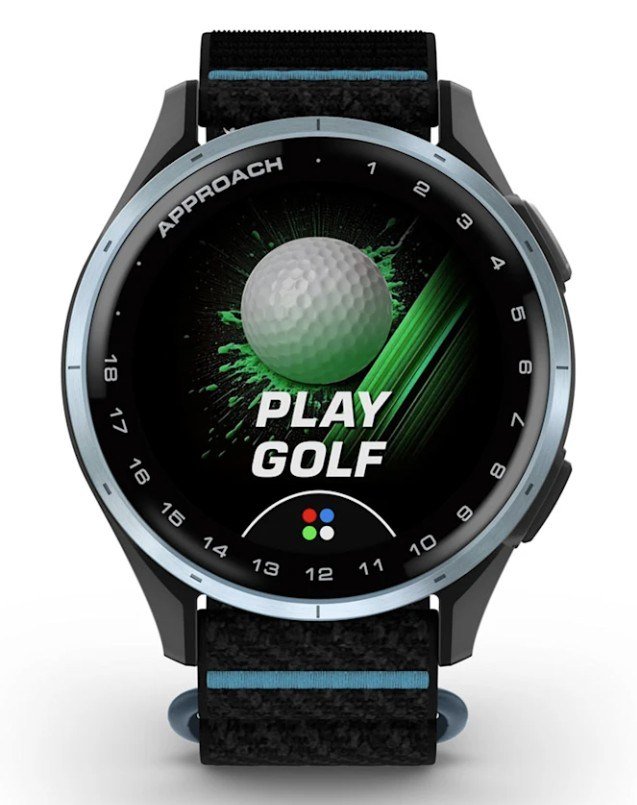 Garmin Approach J1 golfowy zegarek dla juniorów, czarnyk/azure aluminium