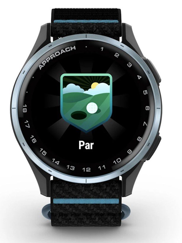 Garmin Approach J1 golfowy zegarek dla juniorów, czarnyk/azure aluminium
