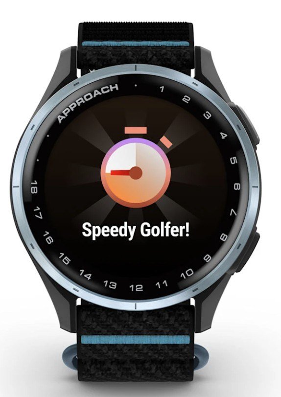 Garmin Approach J1 golfowy zegarek dla juniorów, czarnyk/azure aluminium