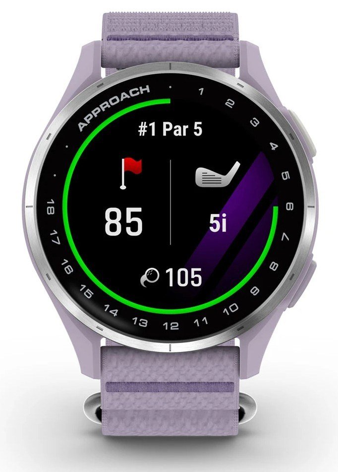 Garmin Approach J1 zegarek dla juniorów, lilac/silver aluminium
