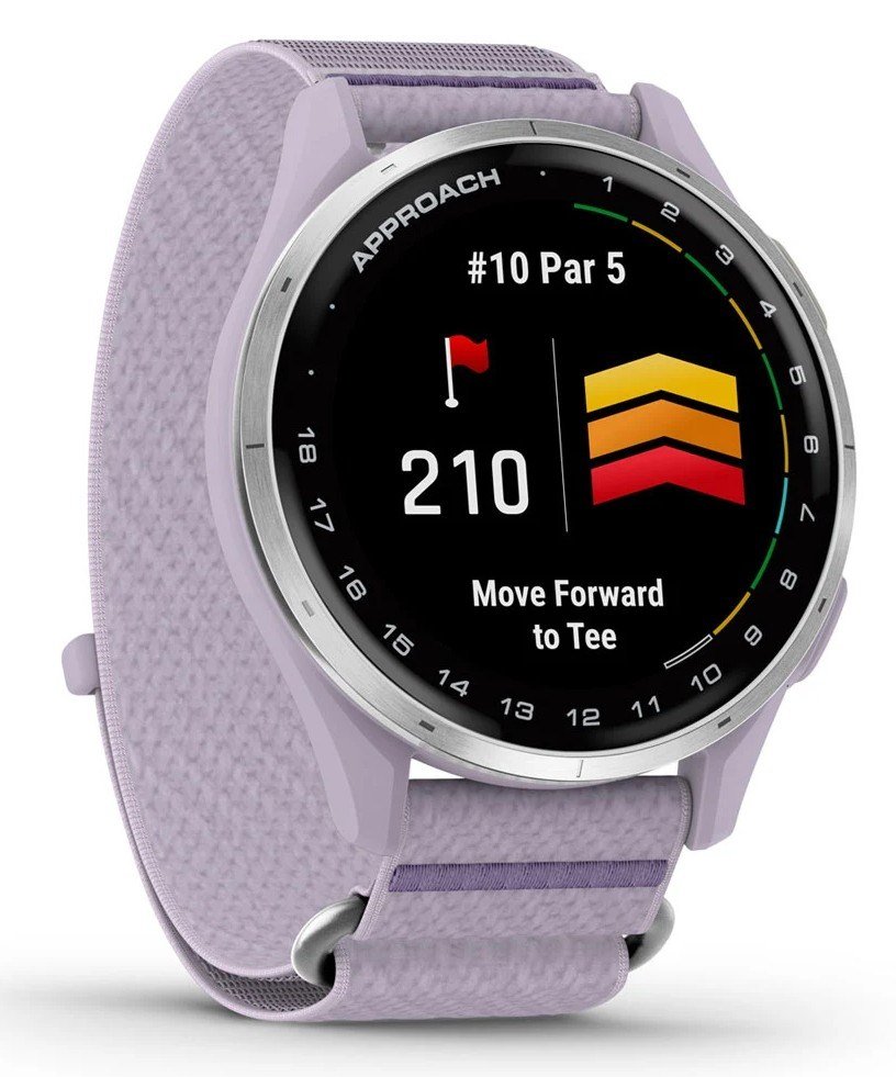 Garmin Approach J1 zegarek dla juniorów, lilac/silver aluminium