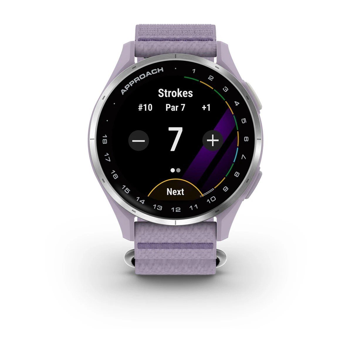 Garmin Approach J1 zegarek dla juniorów, lilac/silver aluminium