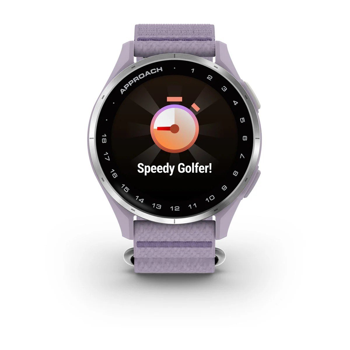 Garmin Approach J1 zegarek dla juniorów, lilac/silver aluminium