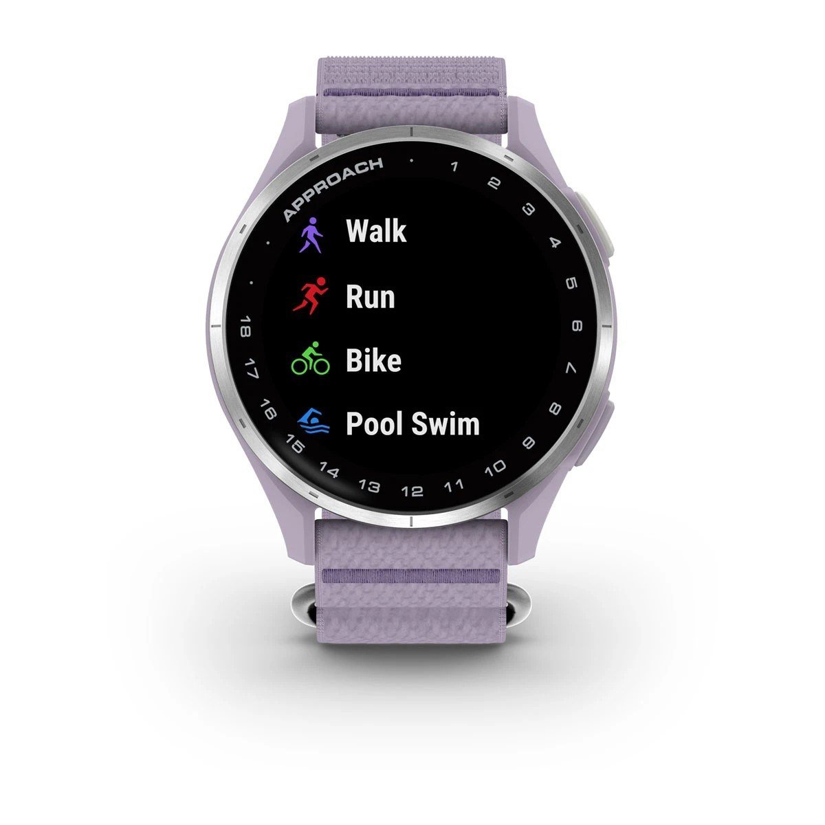 Garmin Approach J1 zegarek dla juniorów, lilac/silver aluminium