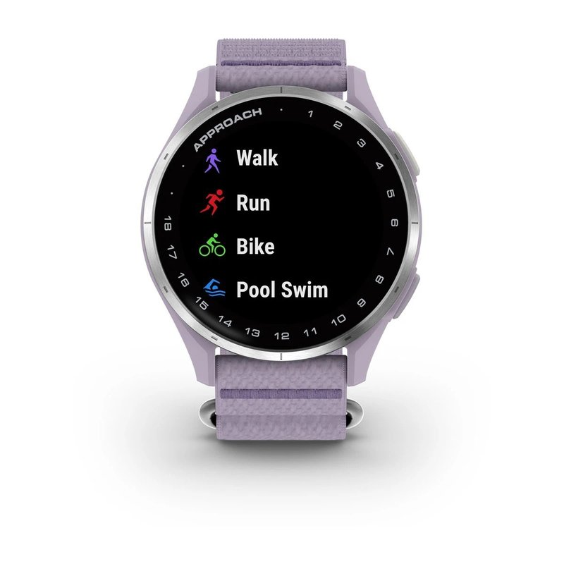 Garmin Approach J1 zegarek dla juniorów, lilac/silver aluminium