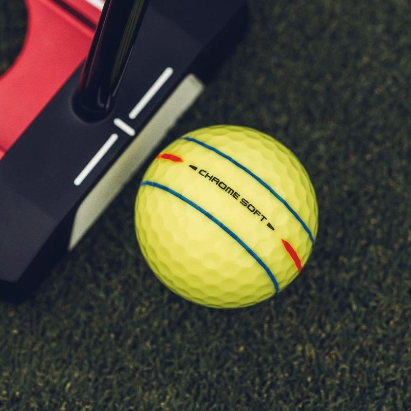 Callaway Chrome Soft 360 Triple Track piłki golfowe, żółte