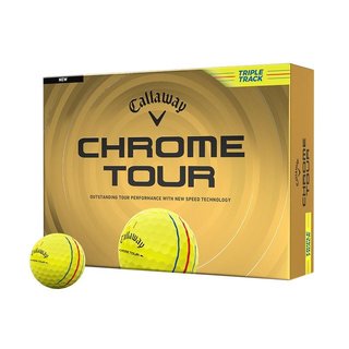 Callaway Chrome Tour Triple Track piłki golfowe, żółte