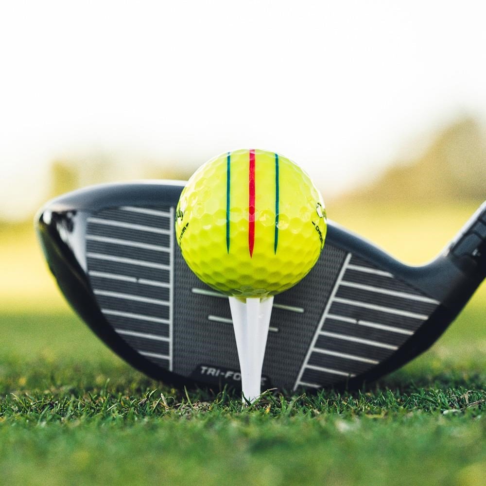 Callaway Chrome Tour Triple Track piłki golfowe, żółte