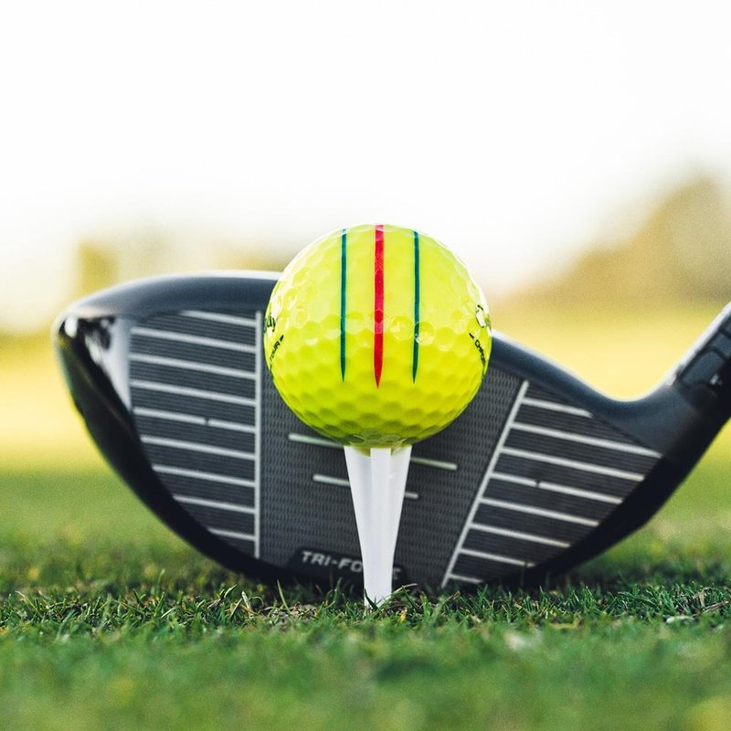 Callaway Chrome Tour Triple Track piłki golfowe, żółte