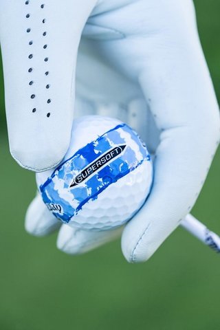LIMITED - Callaway Supersoft piłki golfowe, DISTRESSED BLUE STRIPE