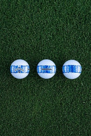 LIMITED - Callaway Supersoft piłki golfowe, DISTRESSED BLUE STRIPE